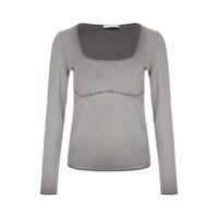 ZARA 【纯色系】女式性感魅力打底外穿大翻领套头长袖T恤