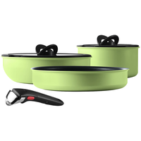 Tefal 特福 锅具套装不粘锅煎炒锅煎锅汤锅家用炒菜锅可拆卸厨具燃气磁炉通用 艺术家可拆卸 6件套
