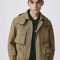 LACOSTE 法国鳄鱼男装秋冬潮流工装风时尚夹克短款连帽外套百搭男式夹克