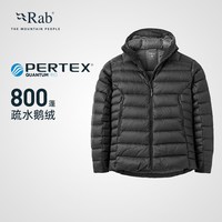 移动端：Rab Electron Pro秋冬男士800蓬轻量保暖鹅绒连帽羽绒服 QDB-81