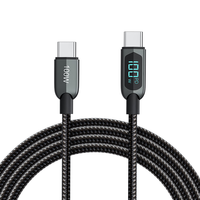Cable Creation 科睿讯 一绳Type-C数显数据线100W超级快充电线5A适用华为小米平板笔记本Switch 数显快充type-c 2米