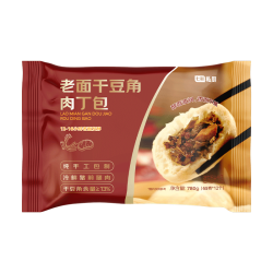 七鲜私厨 老面干豆角肉丁包 780g 12只 早餐半成品包子速食