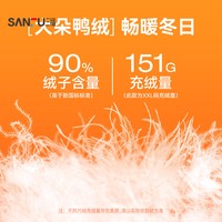 SANFU/三福 加厚保暖 男士羽绒服 多口袋 PU立领