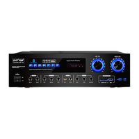 SAST/先科WY-09国产功放机家用5.1HiFi家庭影院音箱扩音机音响k歌放大器定阻空放卡拉 黑色升级版(内置蓝牙,带遥控)