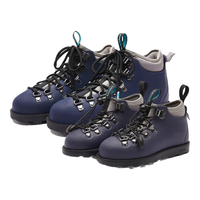 native亲子同款马丁靴加绒加厚舒适柔软可拆卸易清洗亲子款休闲运动靴子 启航蓝|黑色 31.5码内长19.5cm，适合脚长19cm