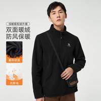 骆驼 户外抓绒衣男秋季抓绒保暖加绒上衣加厚外套男款开胸抓绒衣