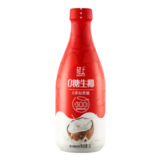 轻上 0糖生椰汁植物蛋白饮料胶原蛋白肽 1L*4瓶
