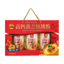 金日禾野 高钙燕麦核桃粉礼盒中老年营养食品父母长辈年货礼盒