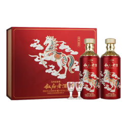 叙府 马年生肖酒 52度浓香型白酒 500ml*2瓶 礼盒装