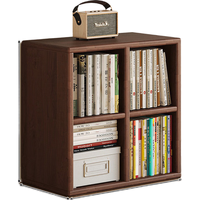 锦需实木客厅化书柜电视柜一体矮柜实木书架收纳储物下方置物柜子 【加高加深4格】60x30x75cm