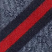 GUCCI 经典条纹撞色男女围巾披肩100%羊毛