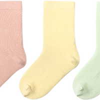 巴拉巴拉 五双装儿童袜子春秋男童女童棉袜中筒袜简约中大童弹力透气运动袜