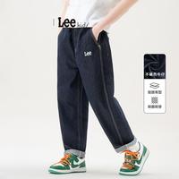 李 Lee 加绒加厚秋冬保暖儿童不褪色牛仔裤男童女童中大童直筒裤宽松