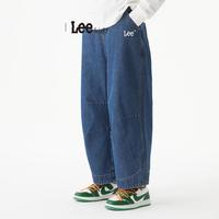 李 Lee 加绒加厚秋冬季儿童弯刀裤男童牛仔裤女童长裤中大童裤子百搭保暖