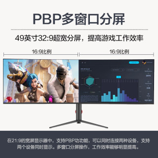 LGKC U4919C 144Hz 5120×1440 32:9曲面显示器