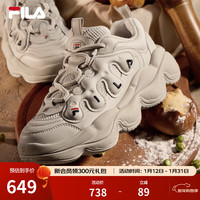 FILA 豌豆鞋 女款老爹鞋复古运动鞋