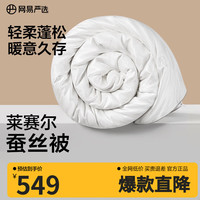 网易严选 A类抗菌大提花100%蚕丝被 优质蚕丝千层网工艺亲肤面料四季通用 冬被 150*200cm