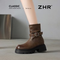 【ZHR则则29起清仓捡漏】秋冬外穿百搭靴子运动鞋售完不补 JF372A棕色 36