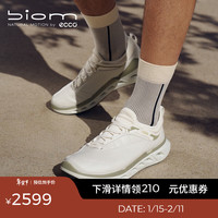 ecco 男款运动鞋 2026年新款轻便缓震健身鞋男鞋 健步BIOM720  白色 41