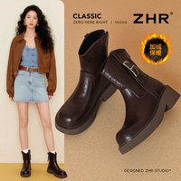 【ZHR则则29起清仓捡漏】秋冬外穿百搭靴子运动鞋售完不补 KN213A棕色 36