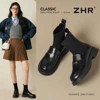 【ZHR则则29起清仓捡漏】秋冬外穿百搭靴子运动鞋售完不补 AH701A黑色 35