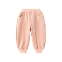 巴拉巴拉 加绒加厚保暖束脚裤宝宝长裤婴幼裤子女童冬款儿童裤子柔软舒适