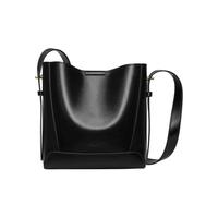 ST&SAT 【头层牛皮】复古气质水桶包2025小托特包单肩斜挎包女包