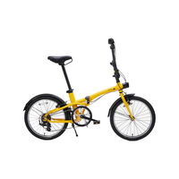 迪卡侬TILT500折叠自行车20寸变速通勤便携超轻折叠车OVB1 升级款 Fold500 黄色 舒适坐垫+座位下把手 20英寸