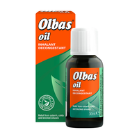 OLBAS吸入性鼻通油30ml通鼻精油成人疏通鼻腔缓解鼻塞头痛肌肉疼痛鼻塞通气护鼻奥尔巴斯油
