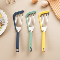 onlycook 不粘锅专用锅铲硅胶包边不锈钢蝴蝶煎铲漏铲鱼铲煎蛋铲子