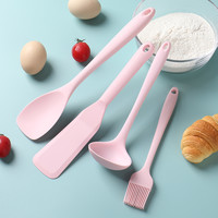 喜之助 辅食铲子小号婴儿宝宝辅食锅铲汤勺食品级硅胶辅食铲勺套装