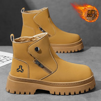登利途 马丁靴男款高帮英伦风工装靴