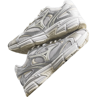 美津浓（MIZUNO）男女复古跑步运动鞋 缓震耐磨 多层次拼接 SPEED 2K 20/米杏色 36.5