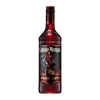 Captain Morgan 黑标牙买加朗姆酒 Captain Morgan 摩根黑标黑朗姆洋酒 700mL 1瓶