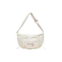 Champion 【品牌】25新草写LOGO抽绳大容量可调节肩带单肩斜挎包