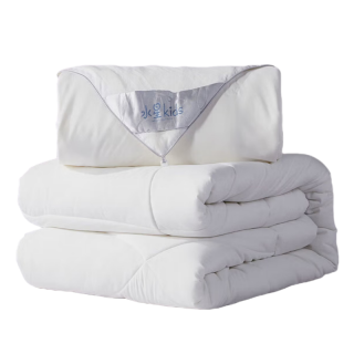 水星家纺 100%蚕丝被子 子母被蚕丝二合一被芯 150cmx210cm