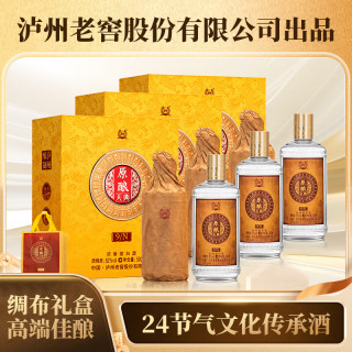 泸州老窖 原酿天典9N整箱6瓶  高档浓香型白酒 高端绸布礼盒 52%vol 500mL 6瓶 整箱装(单瓶折合66.5元)