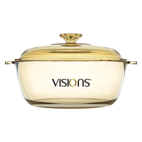 VISIONS 汤锅玻璃锅炖锅煮锅  2.1L晶莹锅