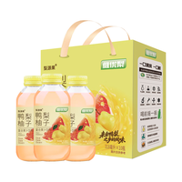 梨源果100%鸭梨柚子复合果汁饮料318ml*10瓶 0添加果饮整箱果汁饮料 鸭梨柚子果汁318ml*10瓶