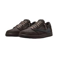 耐克（NIKE）Air Jordan 1 Low Travis Scott AJ1倒钩9.0黑棕TS联名休闲鞋 DM7866-202 41