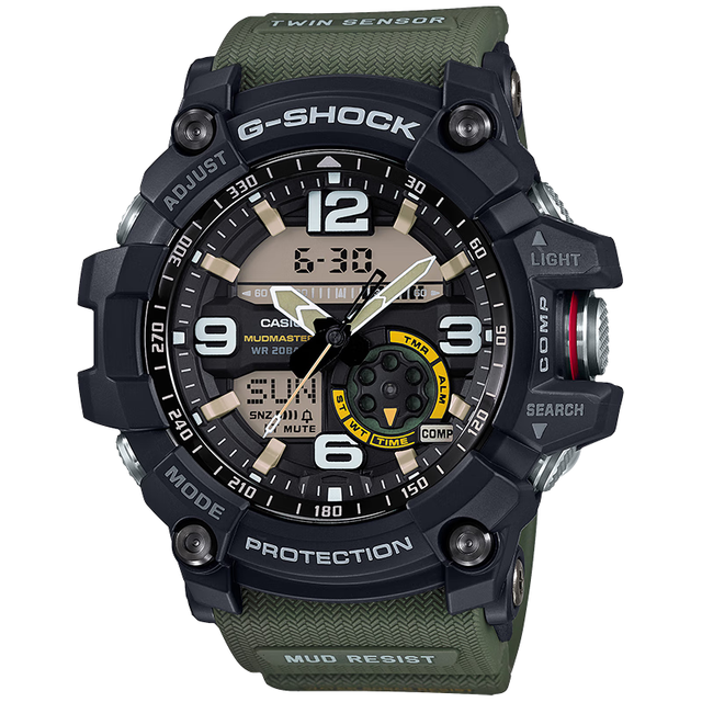 CASIO 小泥王 G-SHOCK 陆地系列 55.3毫米电子腕表 GG-1000-1A3