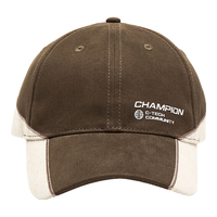 Champion冠军极速帽2.0拼色鸭舌帽秋冬加厚款保暖灯芯绒棒球帽运动帽 中棕