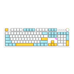 HELLO GANSS 客制化静音 机械键盘  KTT静音红轴 云门黄 RGB