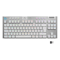 logitech 罗技 G915 TKL 84键 2.4G蓝牙 双模无线机械键盘 白色 Tactile GL T 机械轴 RGB