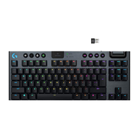 logitech 罗技 G915 TKL 84键 蓝牙无线机械键盘 黑色 Clicky GL C 机械轴 RGB