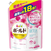 宝洁（P&G）日本 bold 洗衣液 清新纯净香花香含柔顺剂洁净衣物洗衣液 温和高级花香型袋装1680g