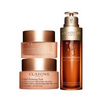 CLARINS 娇韵诗 护肤套装 (弹力日霜50ml+弹力晚间霜50ml+双萃焕活修护精华露50ml)