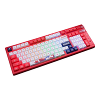  Dareu/达尔优 三模gasket热插拔 机械键盘  红轴 墨樱 RGB