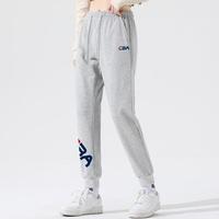 CBA 秋女士运动长裤学生系绳韩版百搭印花束脚休闲卫裤