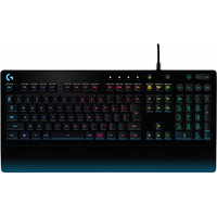 logitech 罗技 G213 Prodigy 104键 有线薄膜键盘 黑色 RGB